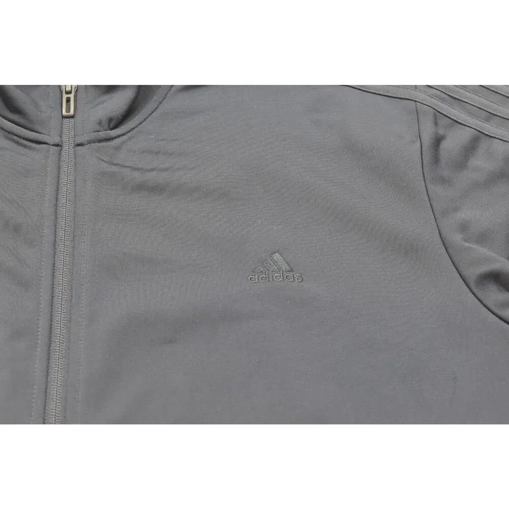 Adidas Mens 2XL Track Jacket Full Zip Blue Camo Colorblock Recycled Polyester Ma